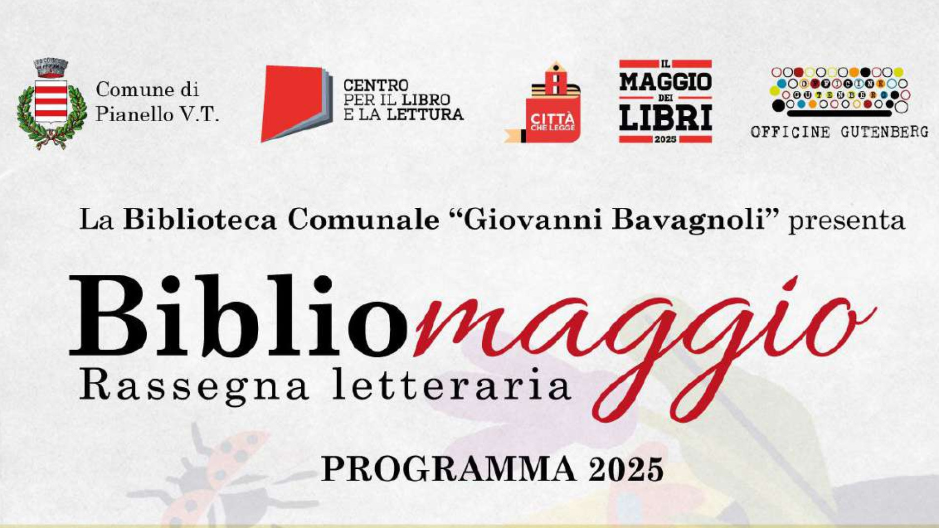 Pianello, con tre date al via Bibliomaggio