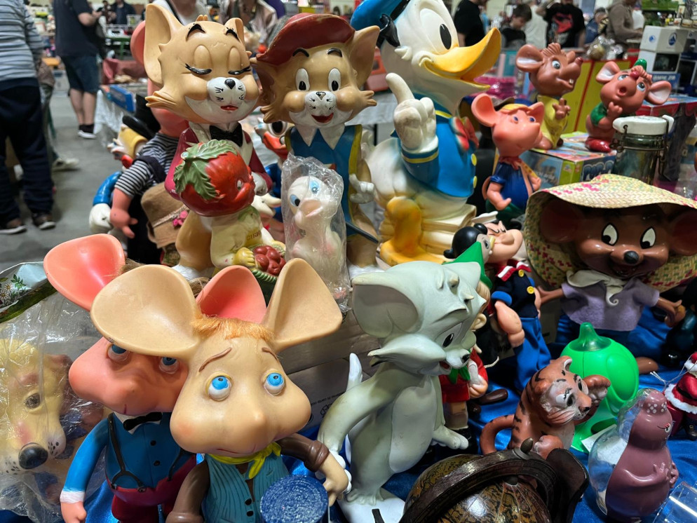 Tom moschettiere, Topo Gigio, Paperino tra i pupazzi in gomma più rari
