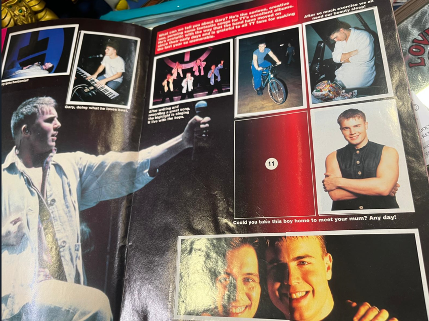 Lo spazio vuoto nell'album dei Take That