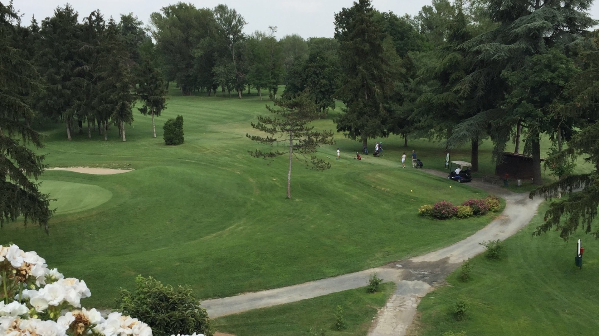 Uno scorcio dei campi da golf di Croara