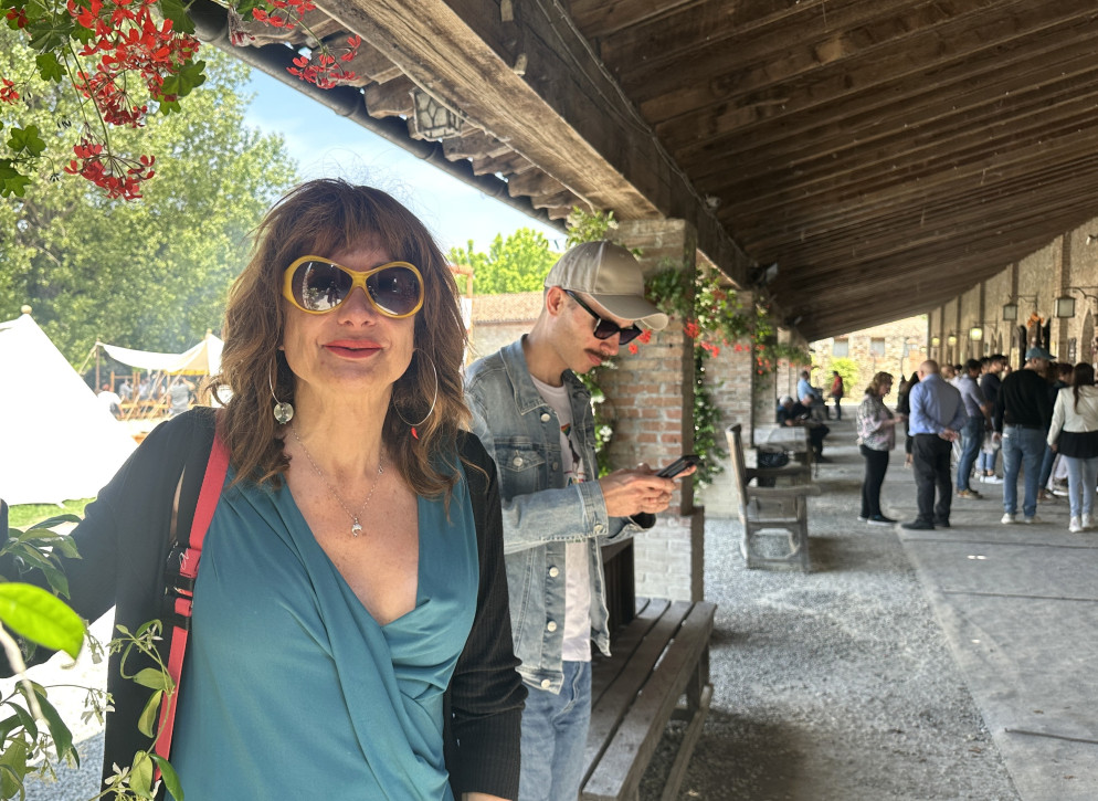 Tra i 5mila spettatori, anche Vladimir Luxuria avvistata a Grazzano (foto Zangrandi)