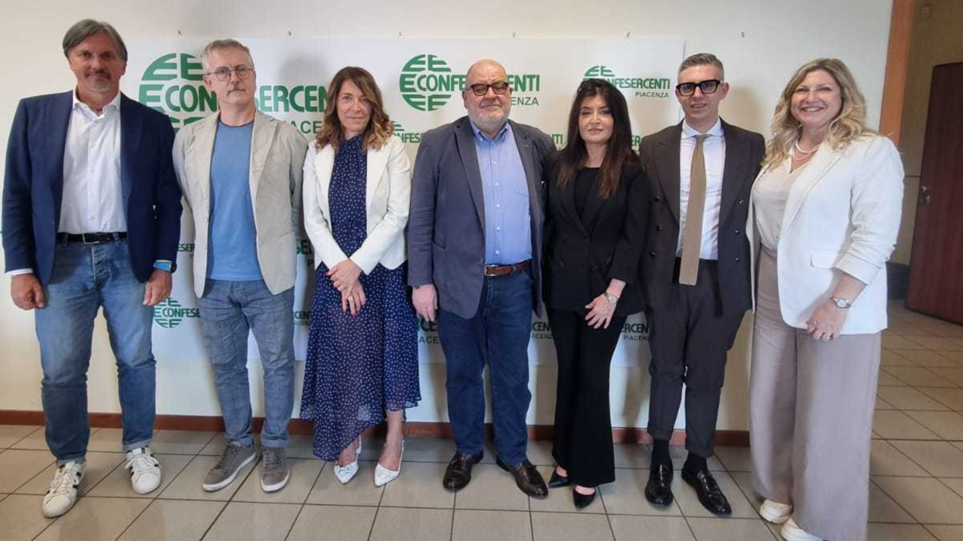 I soci fondatori dell’associazione Skill Lab Amministrazione Italia, tra cui figura anche Confesercenti Piacenza