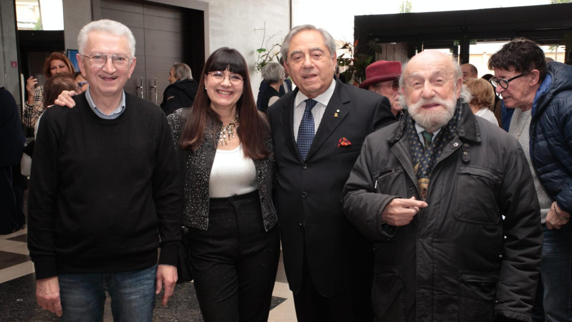 Fabio Buzzi, Elisabetta Viviani, il presidente dell'Ordine dei medici dell'ospedale Sacco Milano, Renato Dal Compare, Enrico Beruschi