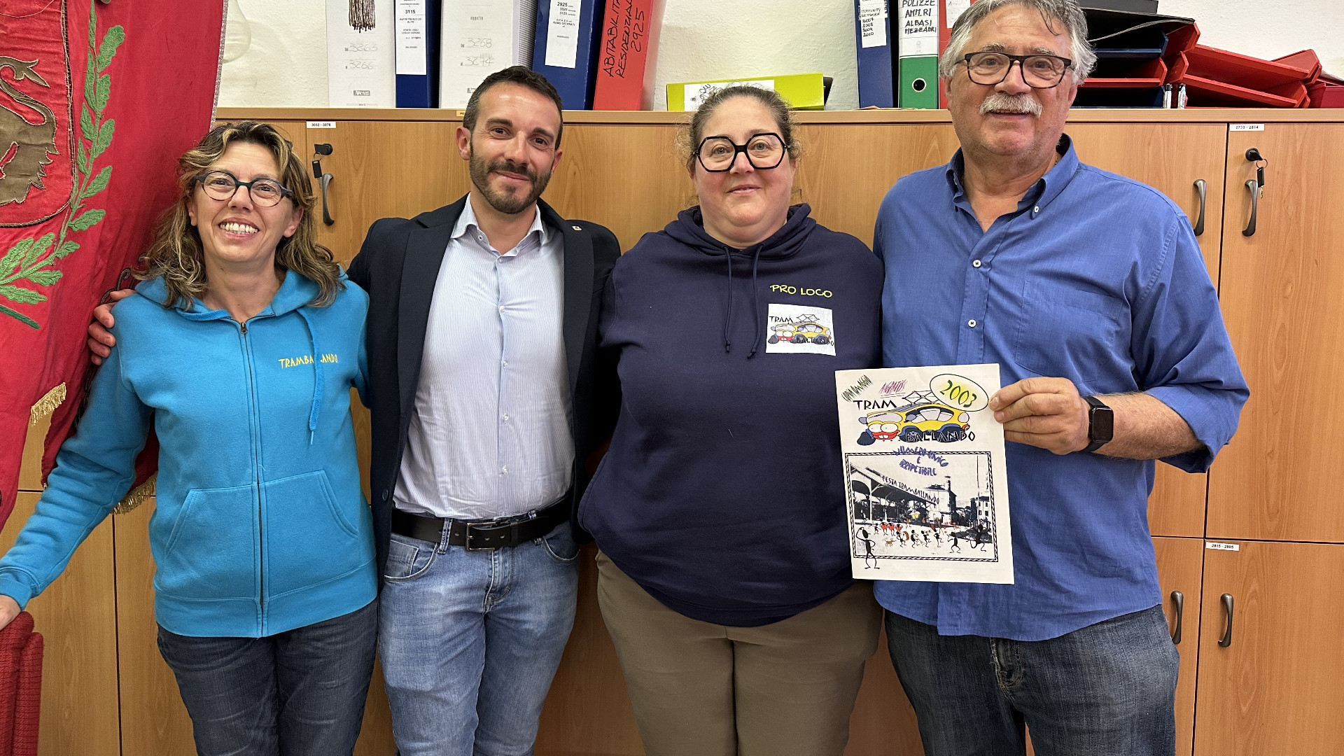 Giacomina Trenchi, Gabriele Scagnelli, Doretta Fossati e Gianfranco Castellani alla presentazione della festa celebrativa