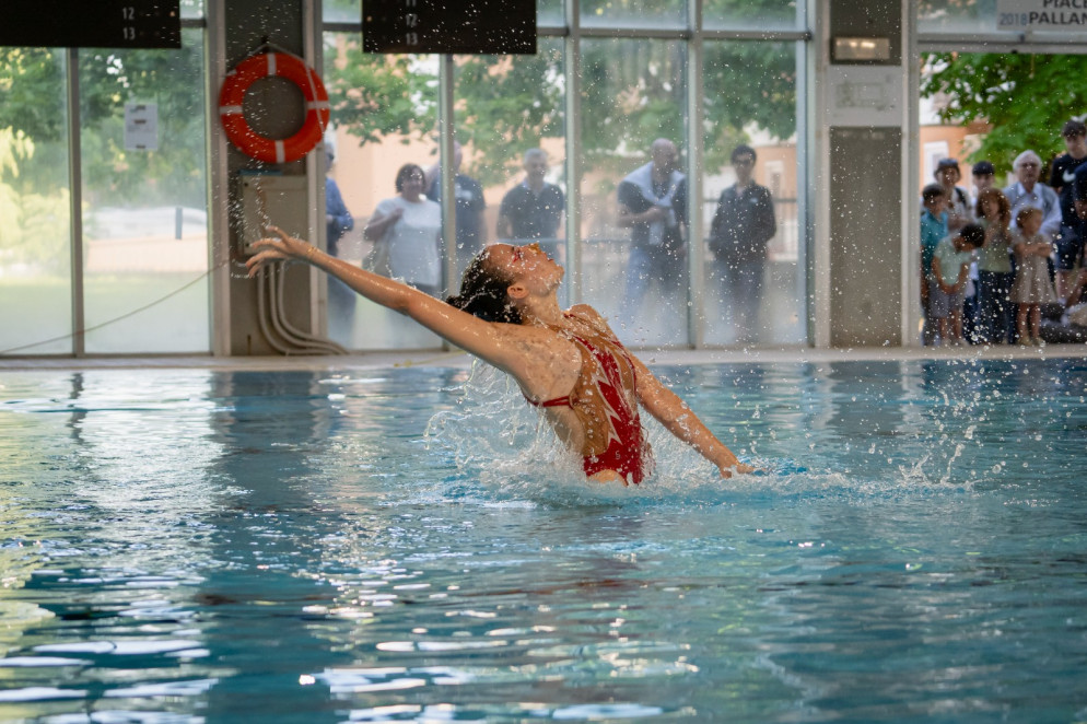 Alcuni momenti del saggio andato in scena alla Raffalda