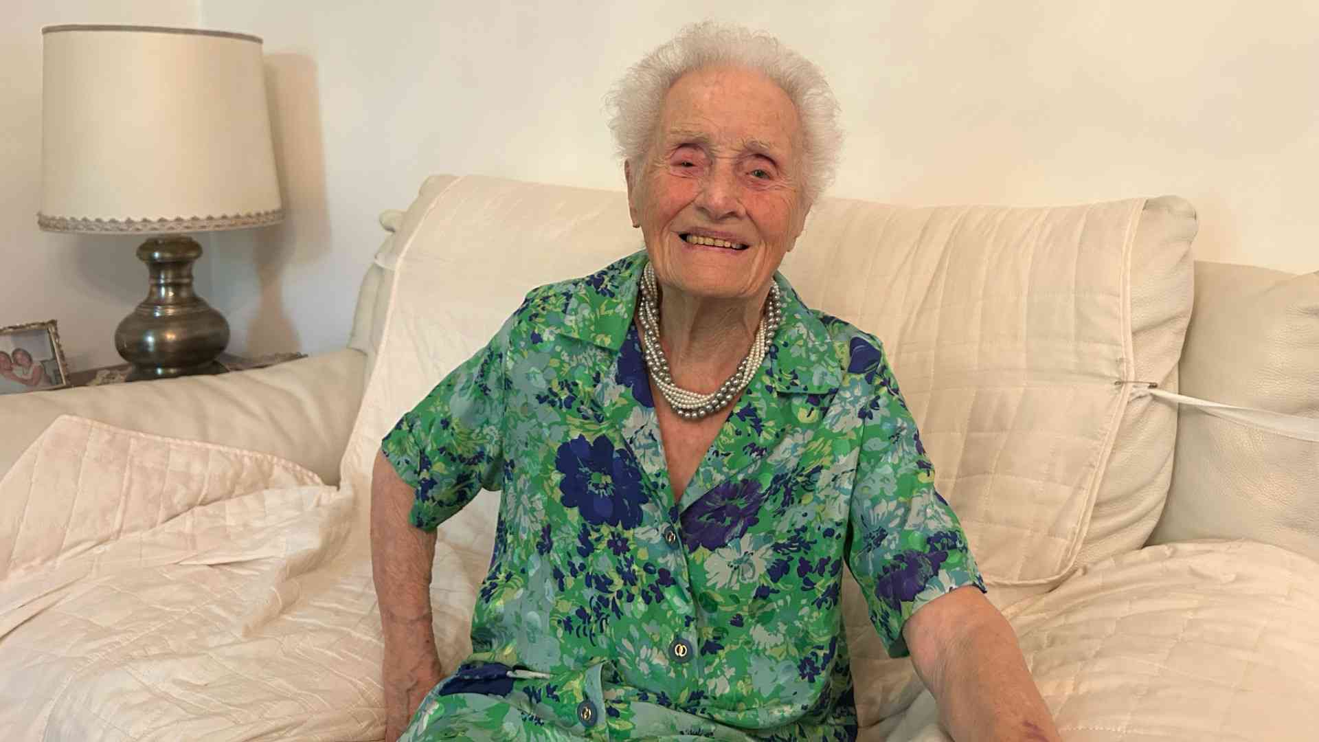 Nonna Giuseppina Ramelli vola verso il record dei 102 anni