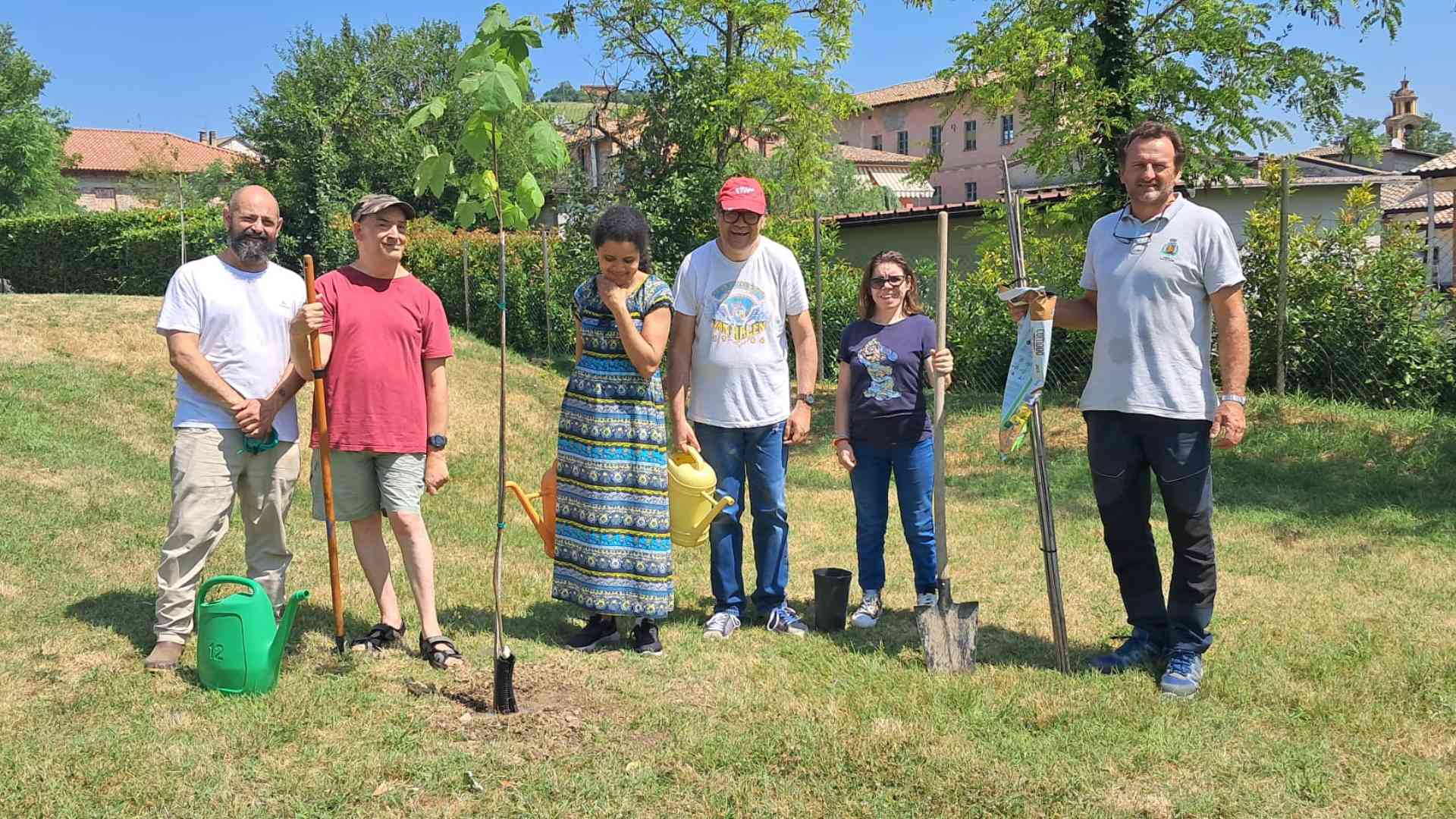 A Trevozzo ospiti ed educatori del centro socioriabilitativo Emma Serena di San Nicolò