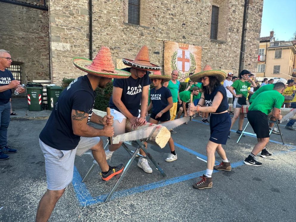 Alcune delle sfide del palio © Libertà/Pietro Zangrandi