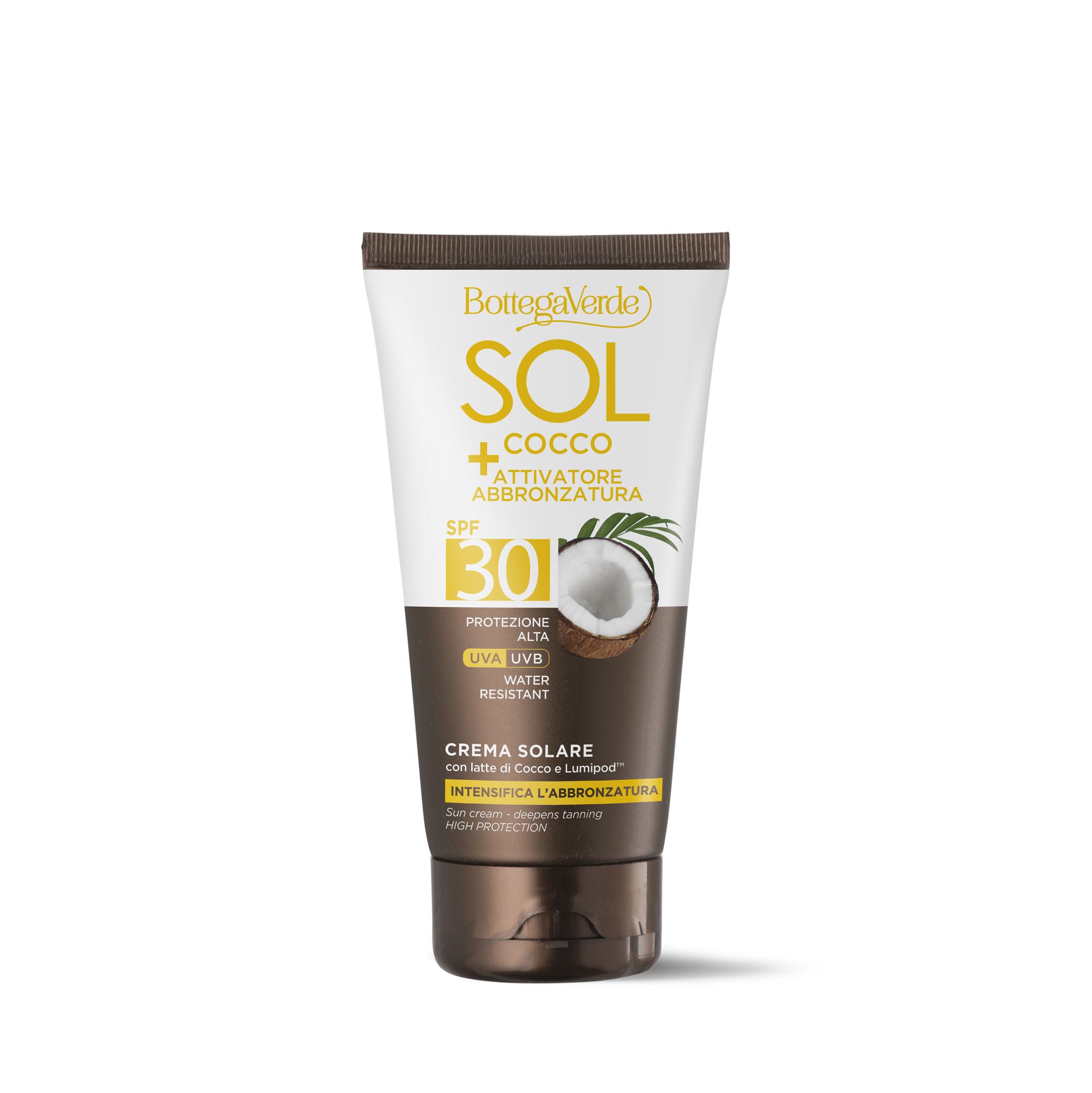 Sol Cocco + Attivatore abbronzatura crema solare protezione alta SPF30, Bottega Verde