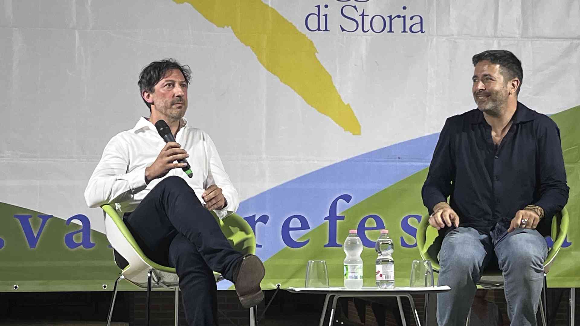 Piazza gremita per Pablo Trincia a Podenzano