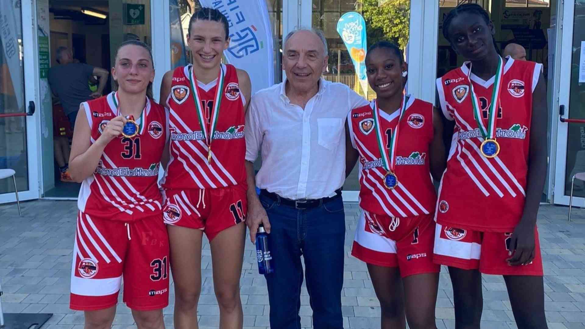 Fbk, l'under 16 femminile 3x3 vola alle finali nazionali a Riccione