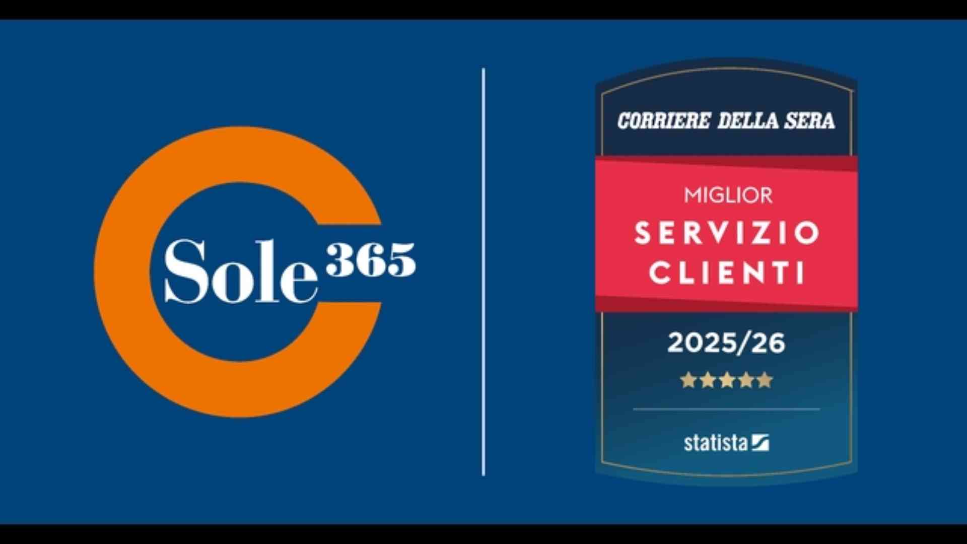 Sole365 tra gli Italy's Best Customer Service 2025/2026: L'Eccellenza al Servizio del Cliente