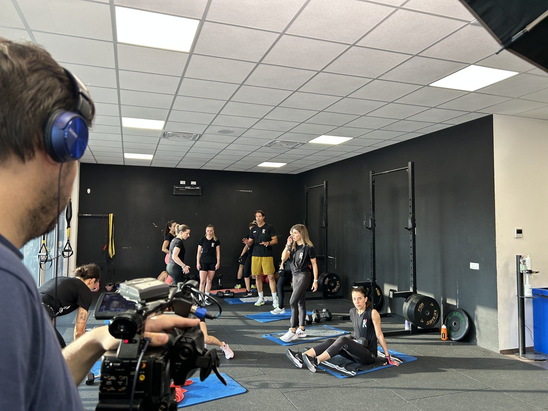 Le riprese durante i corsi al Poliambulatorio Gymed