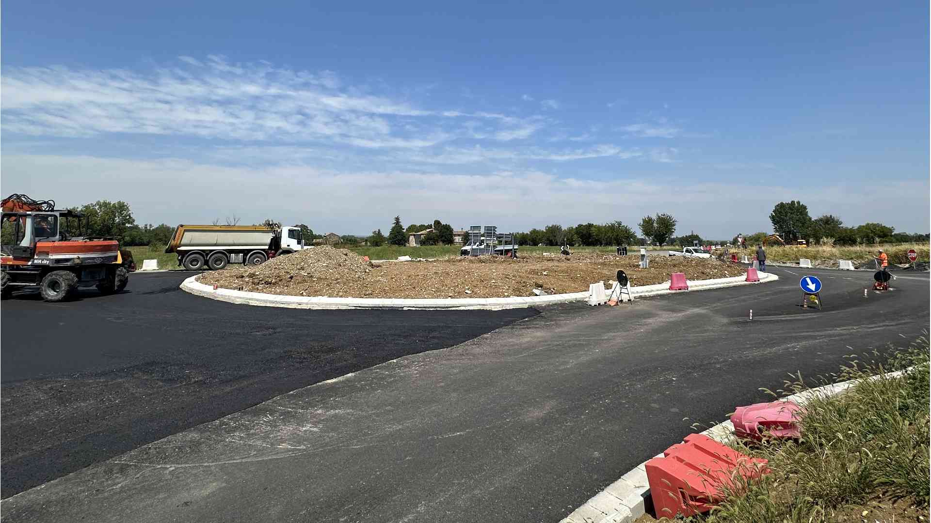 Nuova rotonda sulla Sp 7 a Lisignano, tra Agazzano e Gazzola