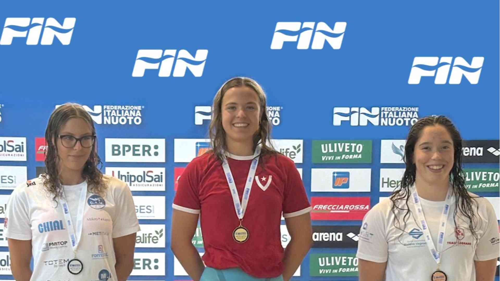 Vittorino da Feltre, ai regionali di nuoto doppia medaglia per Ludovica Bonini