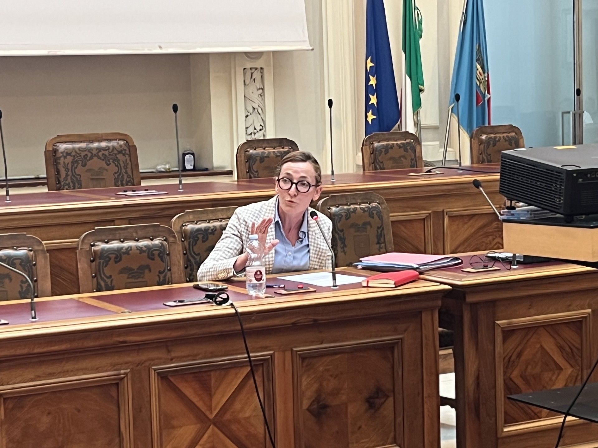 L'intervento della presidente della Conferenza Monica Patelli