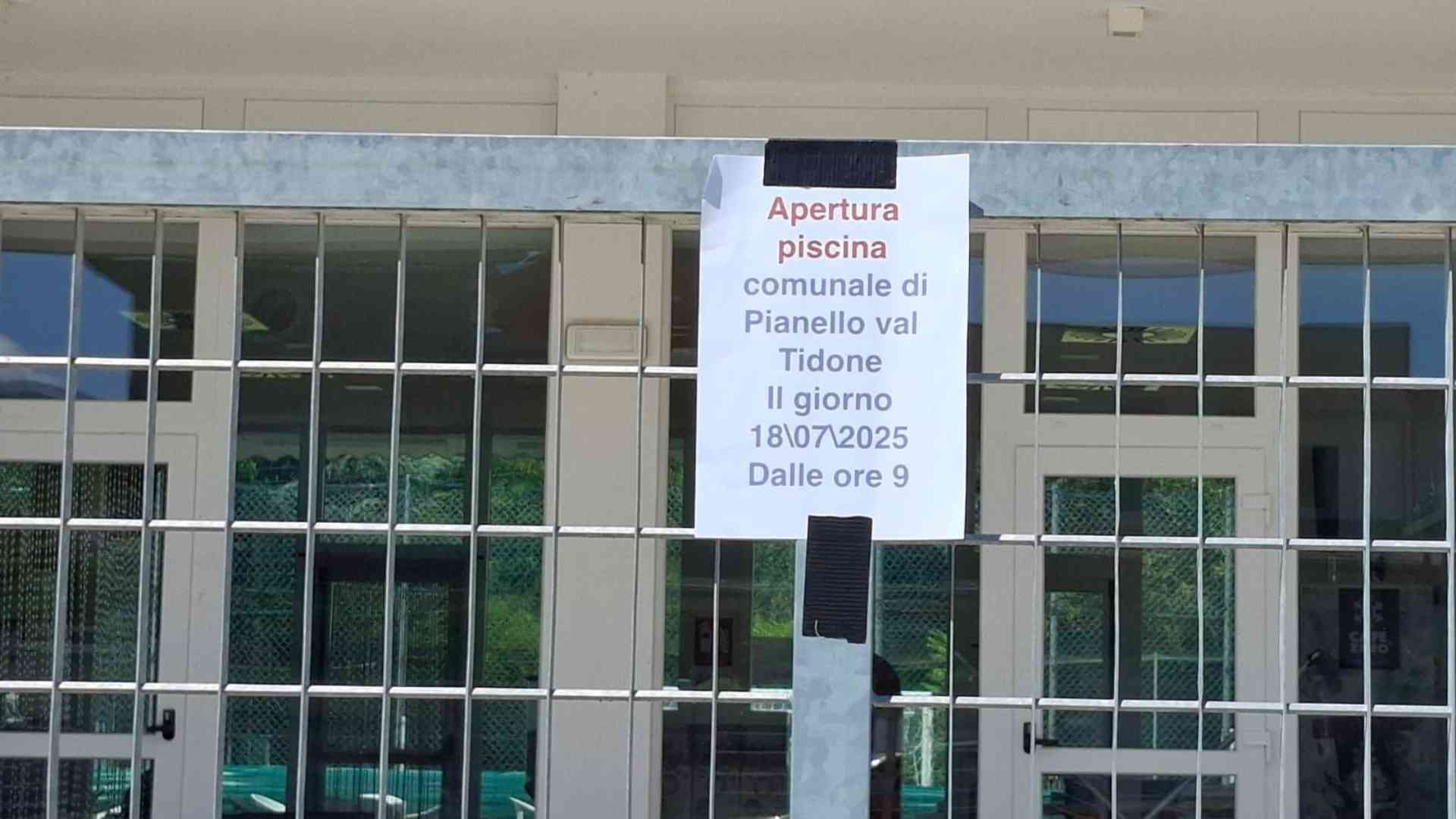 La piscina di Pianello riapre i battenti