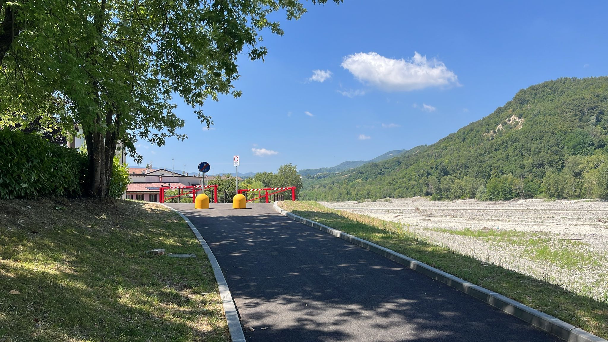 Il percorso ciclopedonale