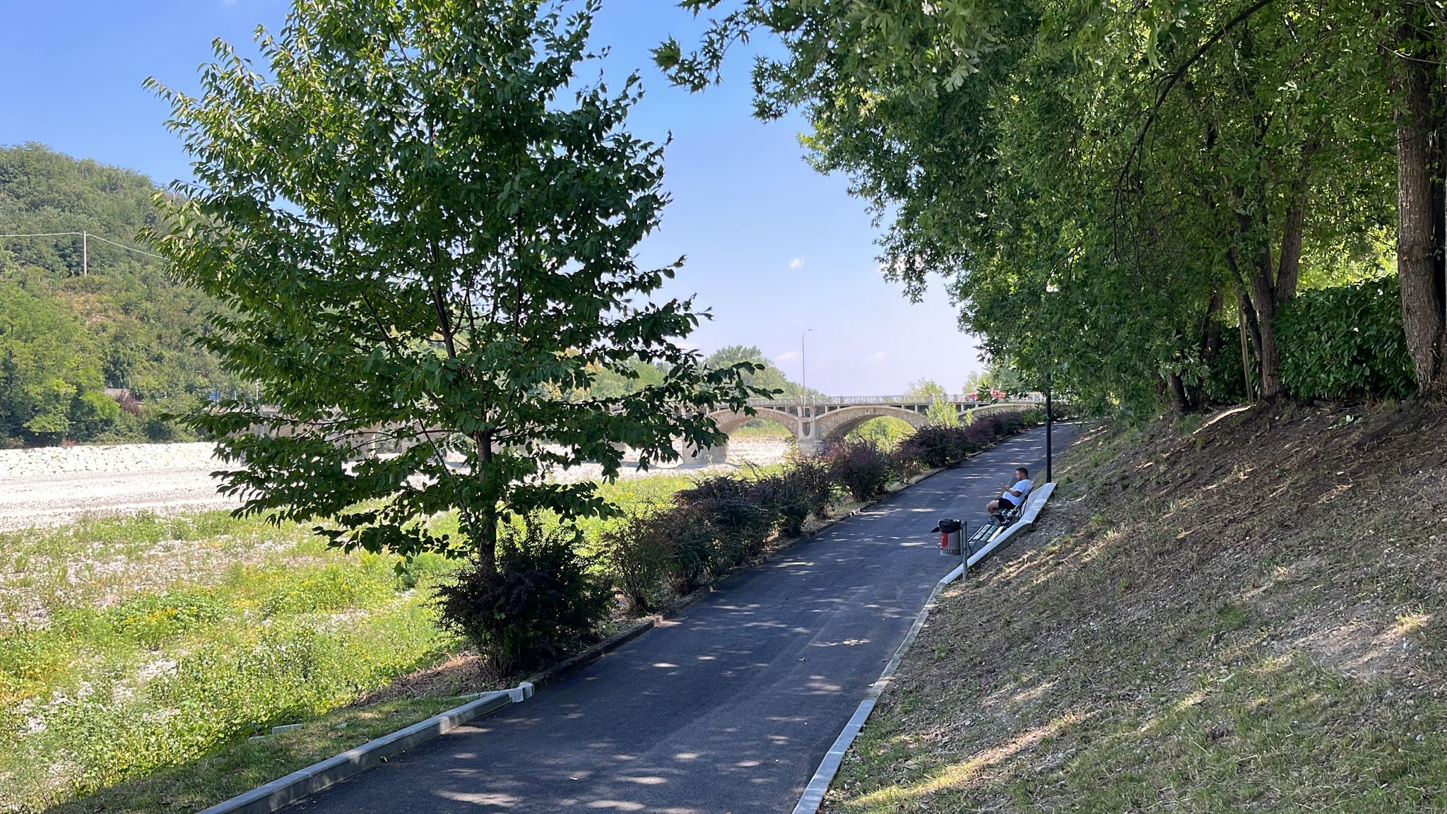 Il percorso ciclopedonale