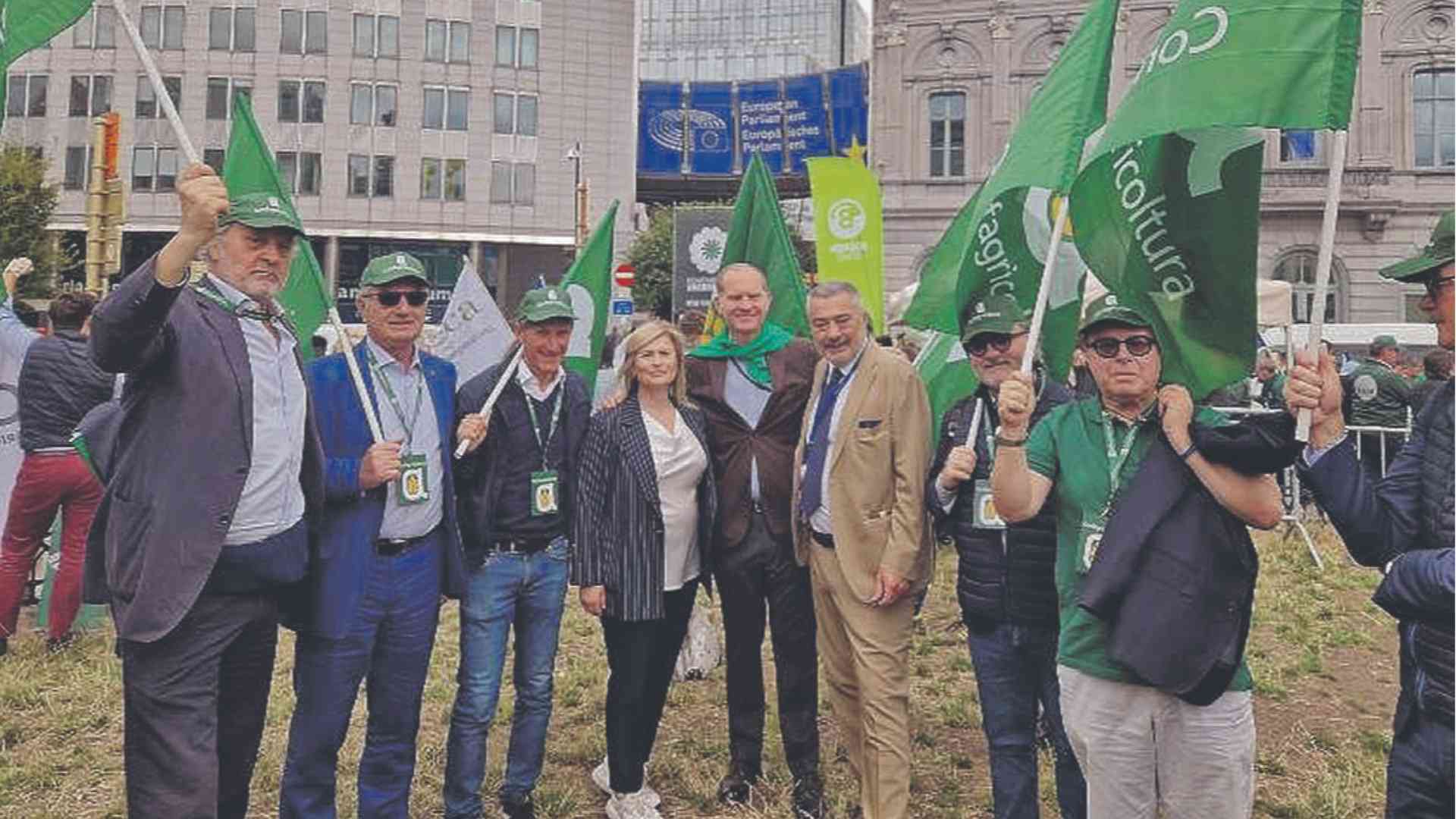 Confagricoltura protesta a Bruxelles: «Politica miope»
