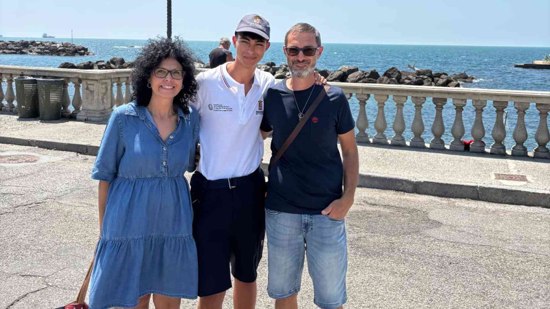 Debora Costa (mamma), Antonino Pavia e Pasquale Pavia (papà) a Livorno