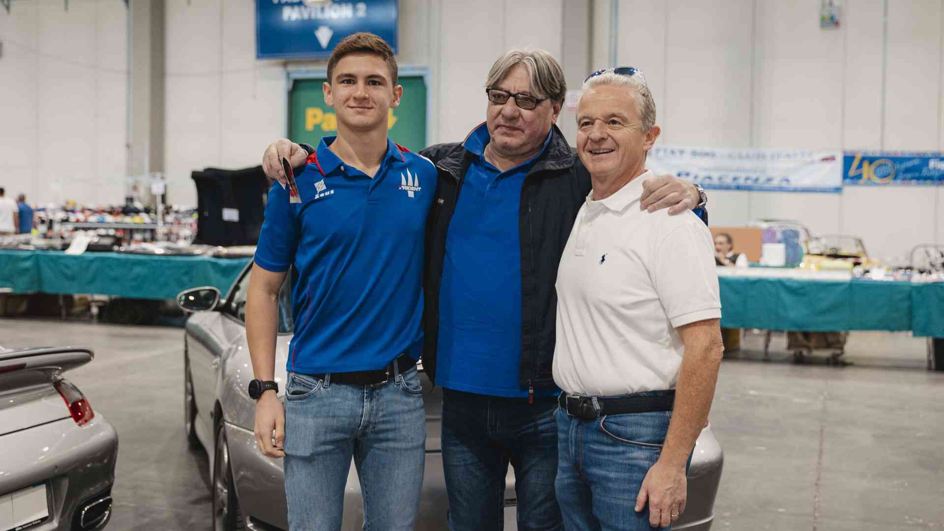 Leonardo Fornaroli, Beppe Gabbiani e il papa di Leonardo - Foto Angela Petrarelli