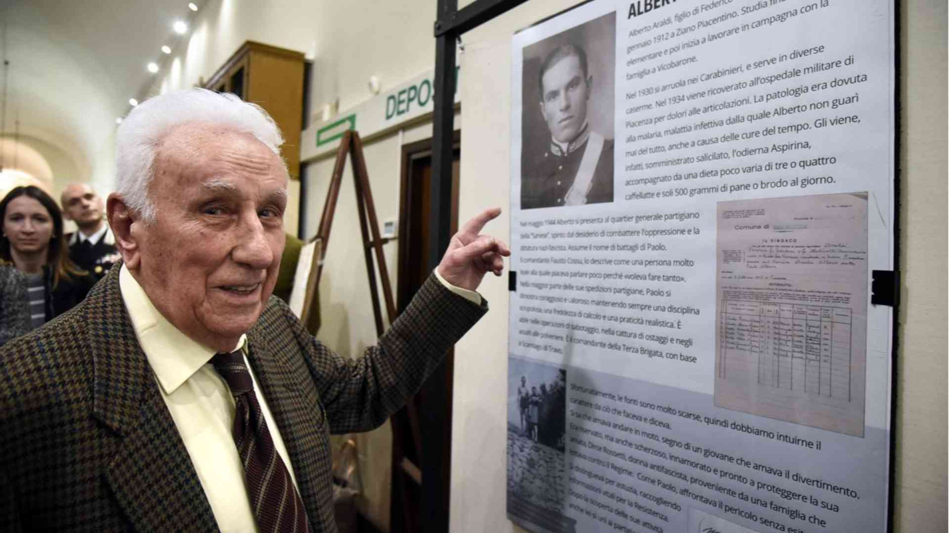 Addio a Cesare Po, uno degli ultimi partigiani piacentini