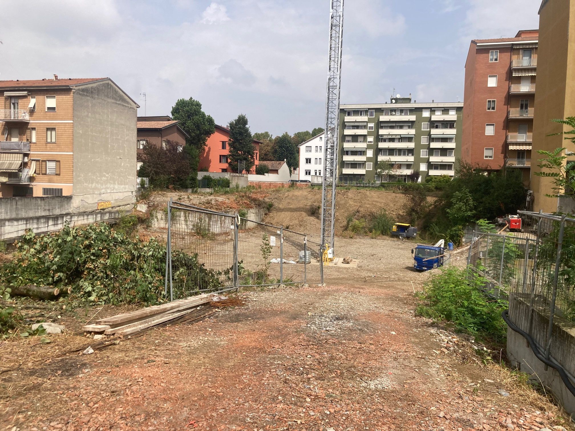 Viale Dante progetto edilizio cantiere palazzine
