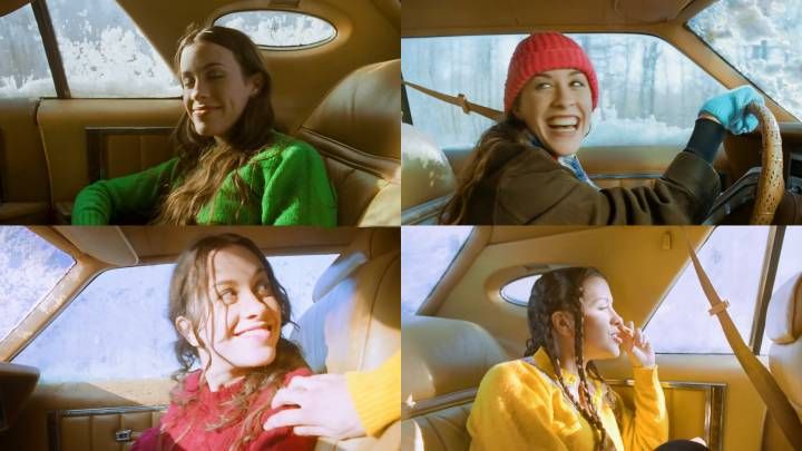 Alanis Morissette in alcune immagini del video del brano "Ironic"