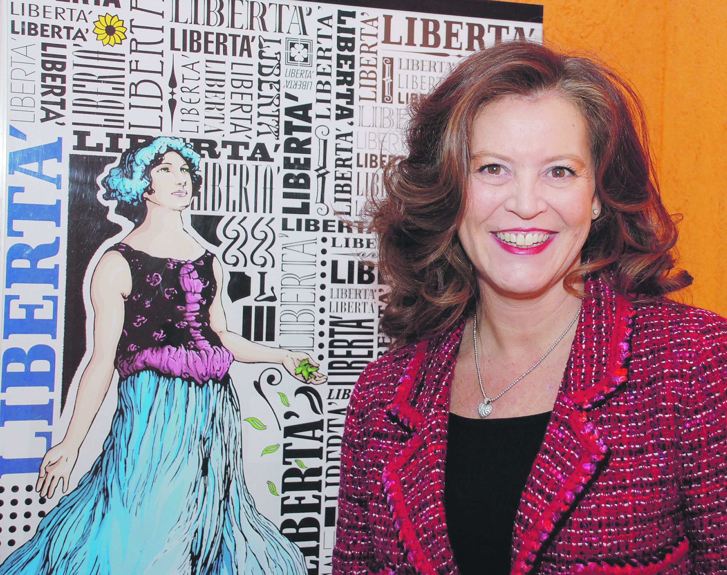 Enrica Prati allo Spazio Rotative per la festa dei 130 anni di Libertà