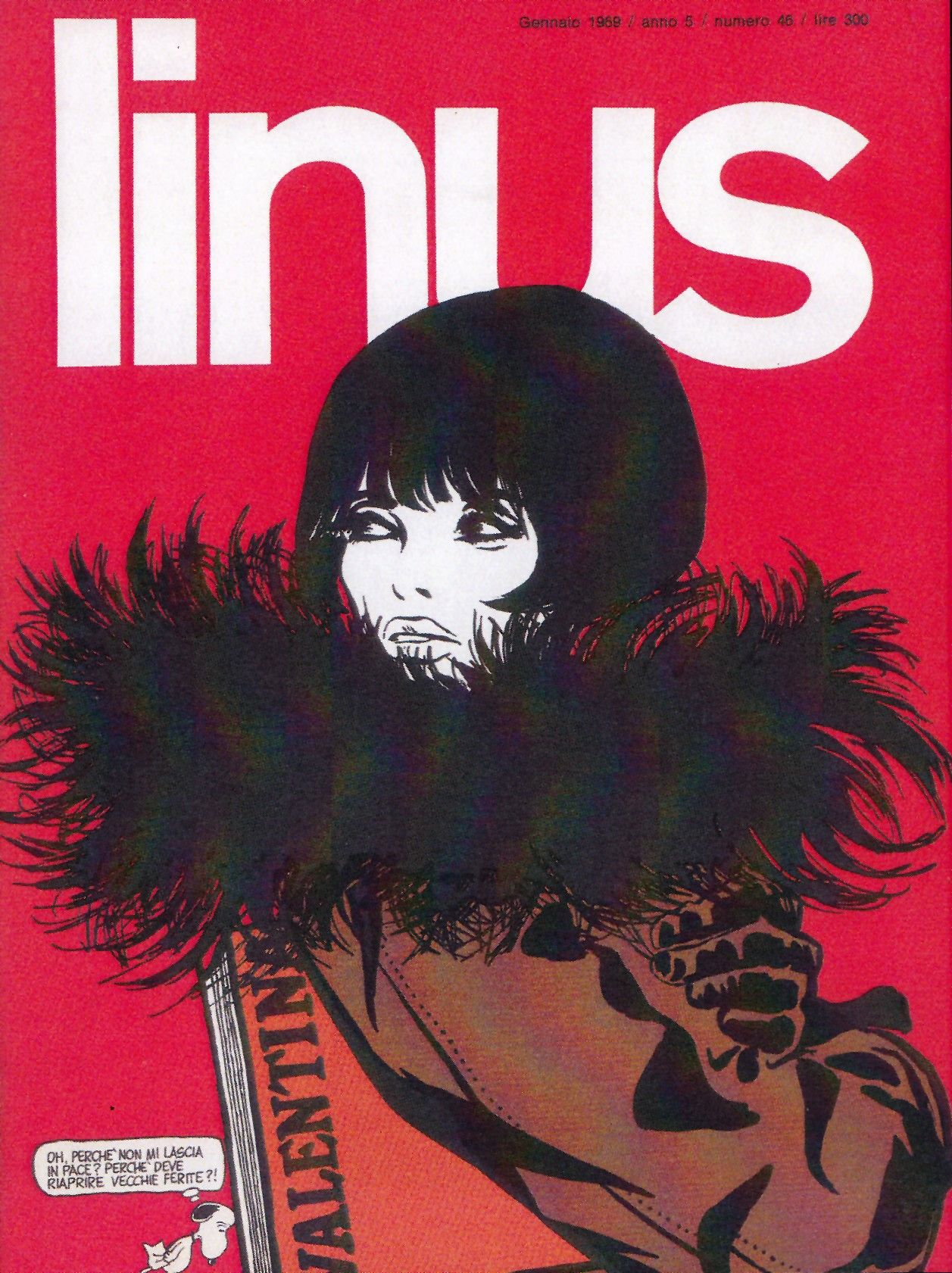 Il numero 46 di "Linus" del 1969 dedica la copertina a Valentina di Guido Crepax