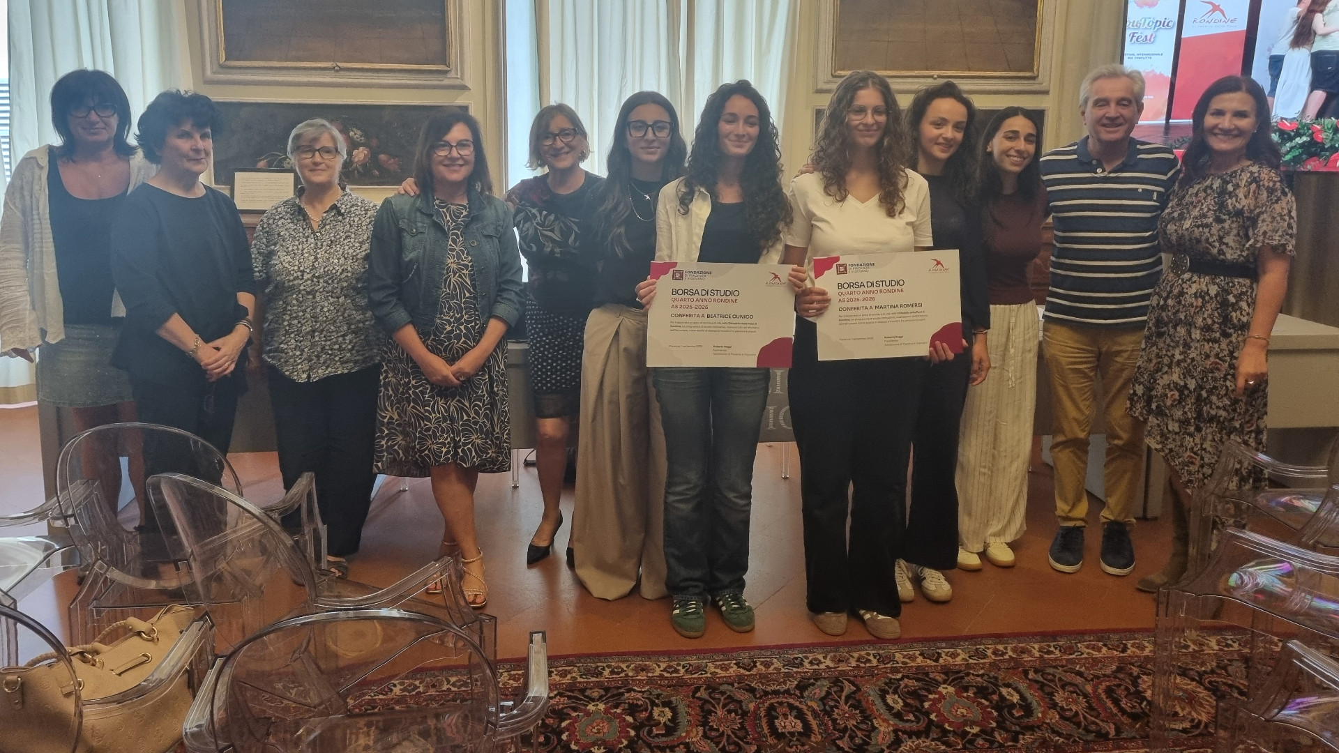 Sara e Beatrice, pronte a vivere un anno alla Cittadella della pace
