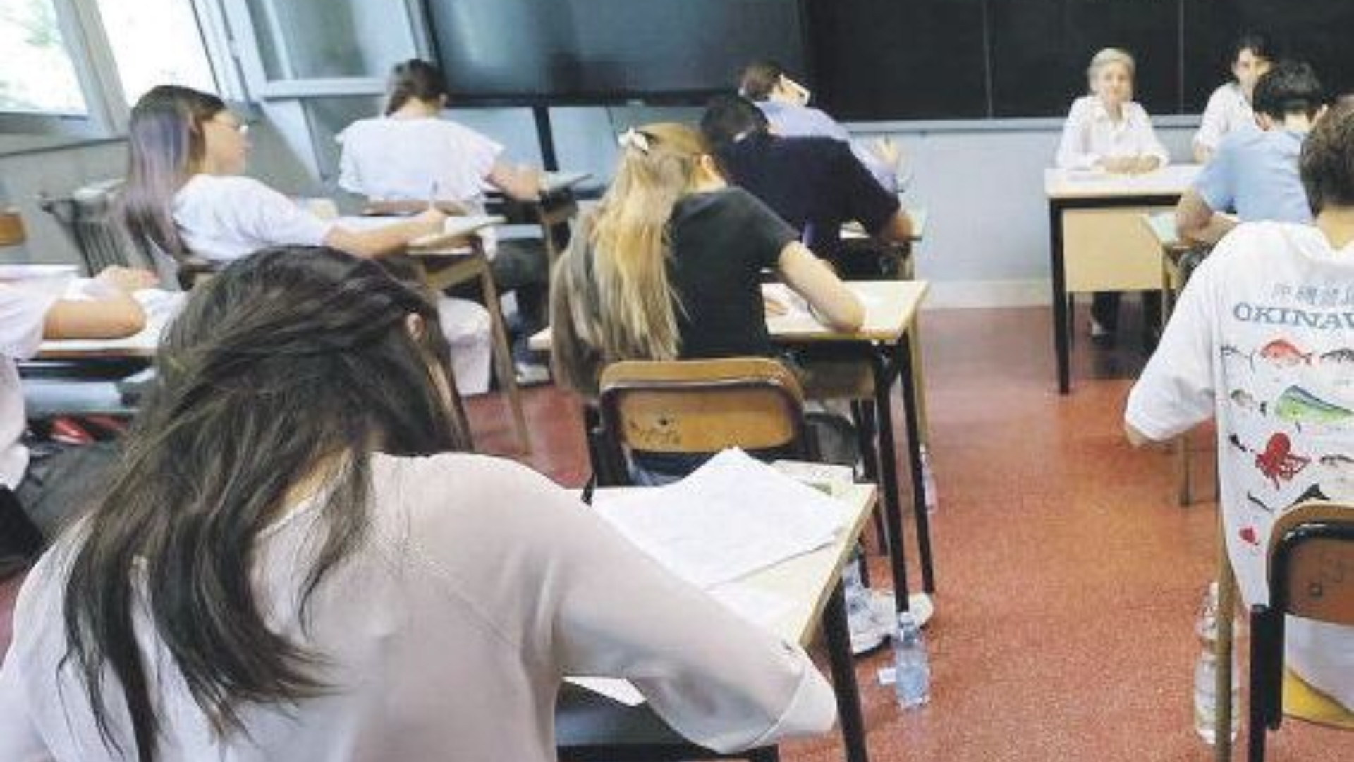 L’interno di un’aula scolastica (repertorio)