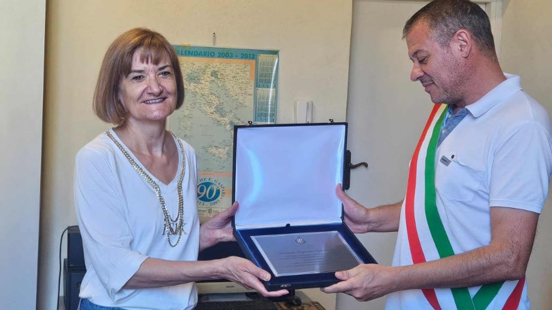 Ziano, in pensione la contabile del Comune Maria Gabriella Rossi