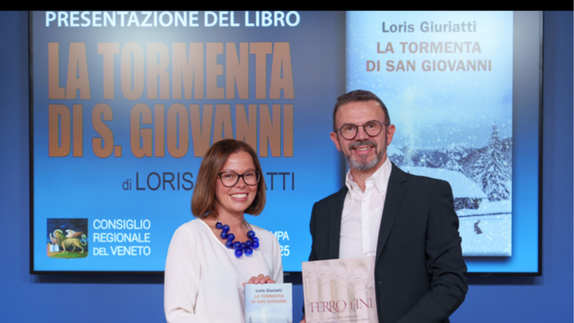 CRV - Presentato a palazzo Ferro Fini il libro ‘La tormenta di San Giovanni’ di Loris Giuriatti