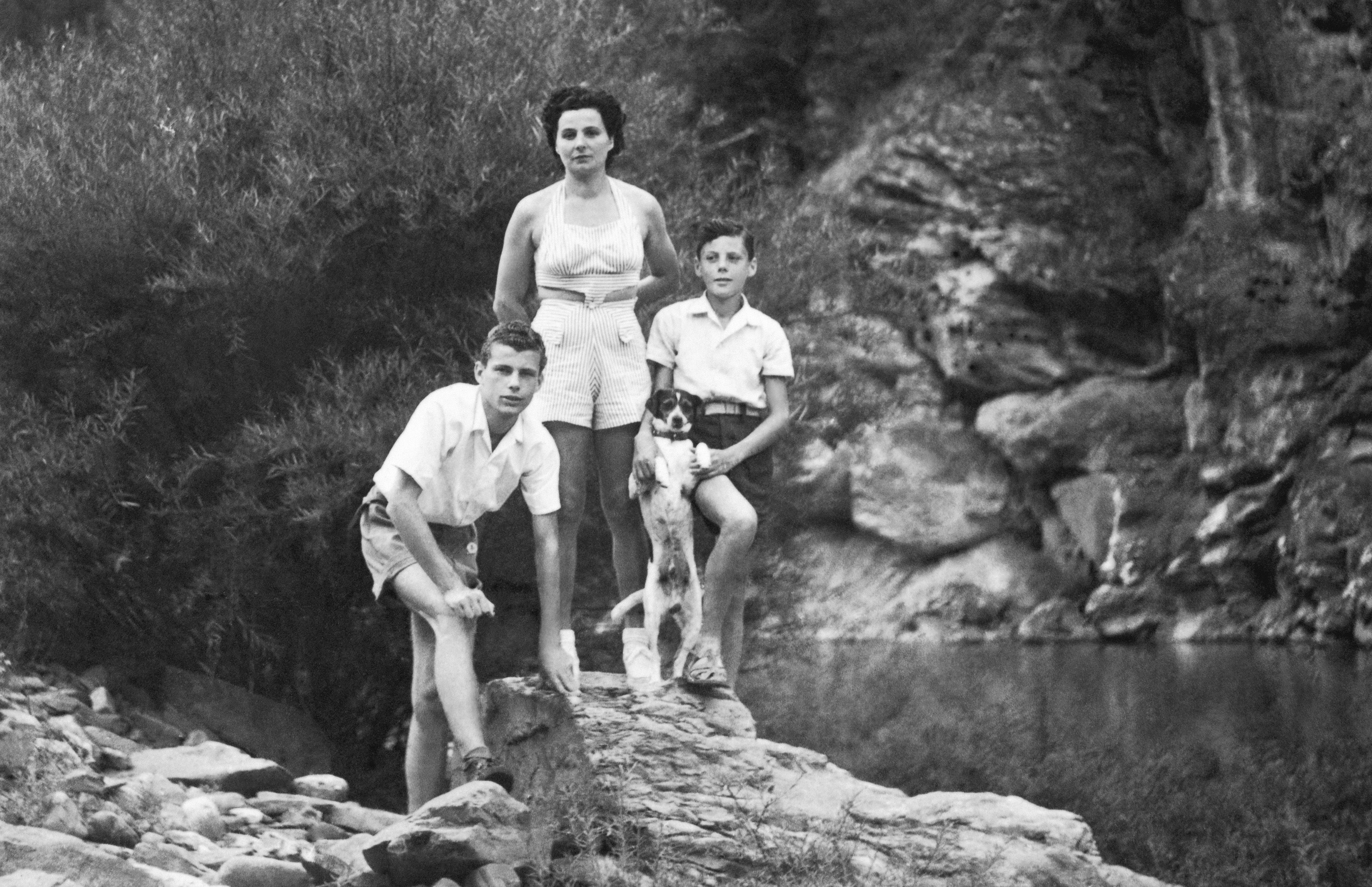 Giorgio Armani in Trebbia da bambino
