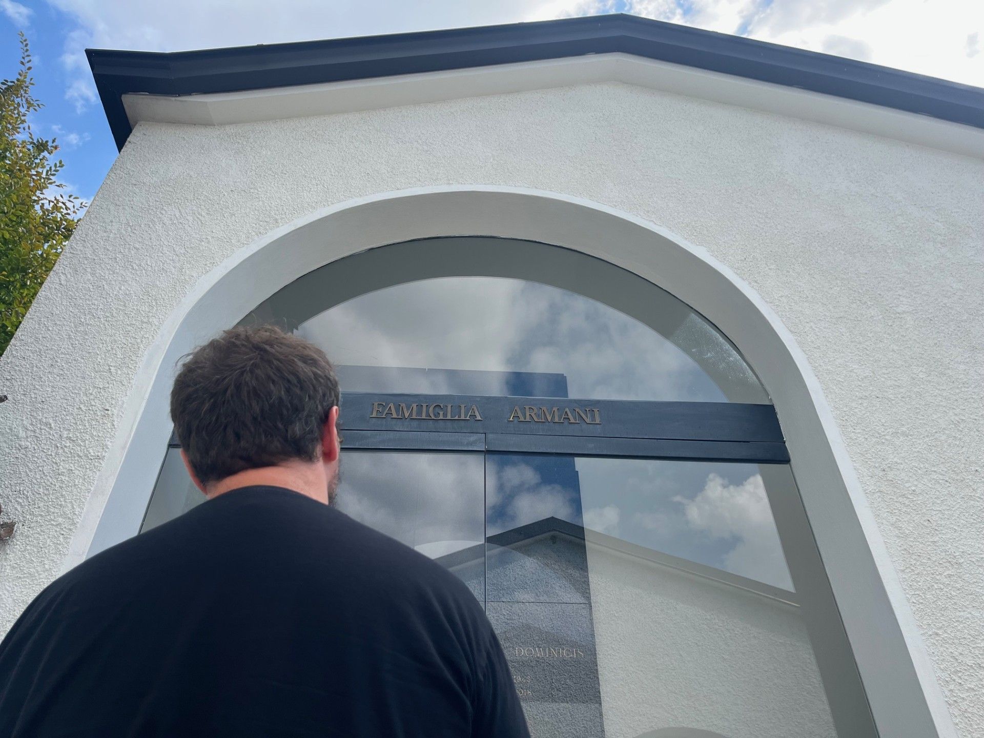 La cappella di famiglia nel cimitero di Rivalta