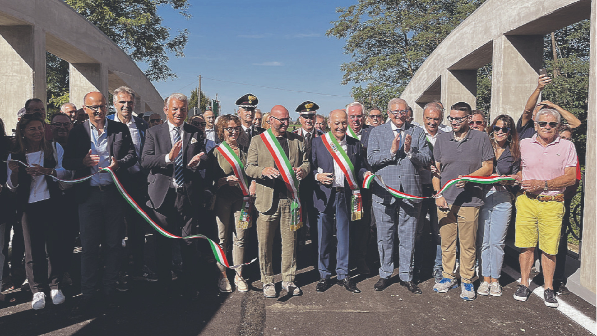 Riaperto il nuovo ponte Pezzino, le terre verdiane tornano vicine