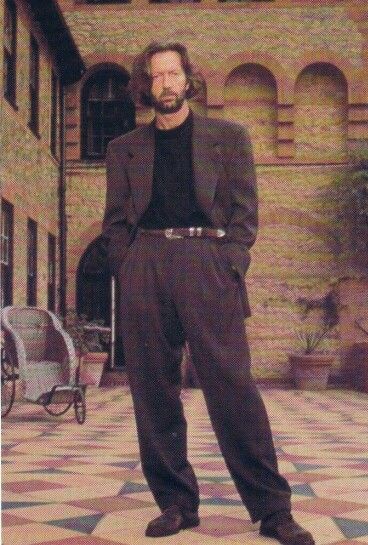 Il look di Eric Clapton negli anni 80