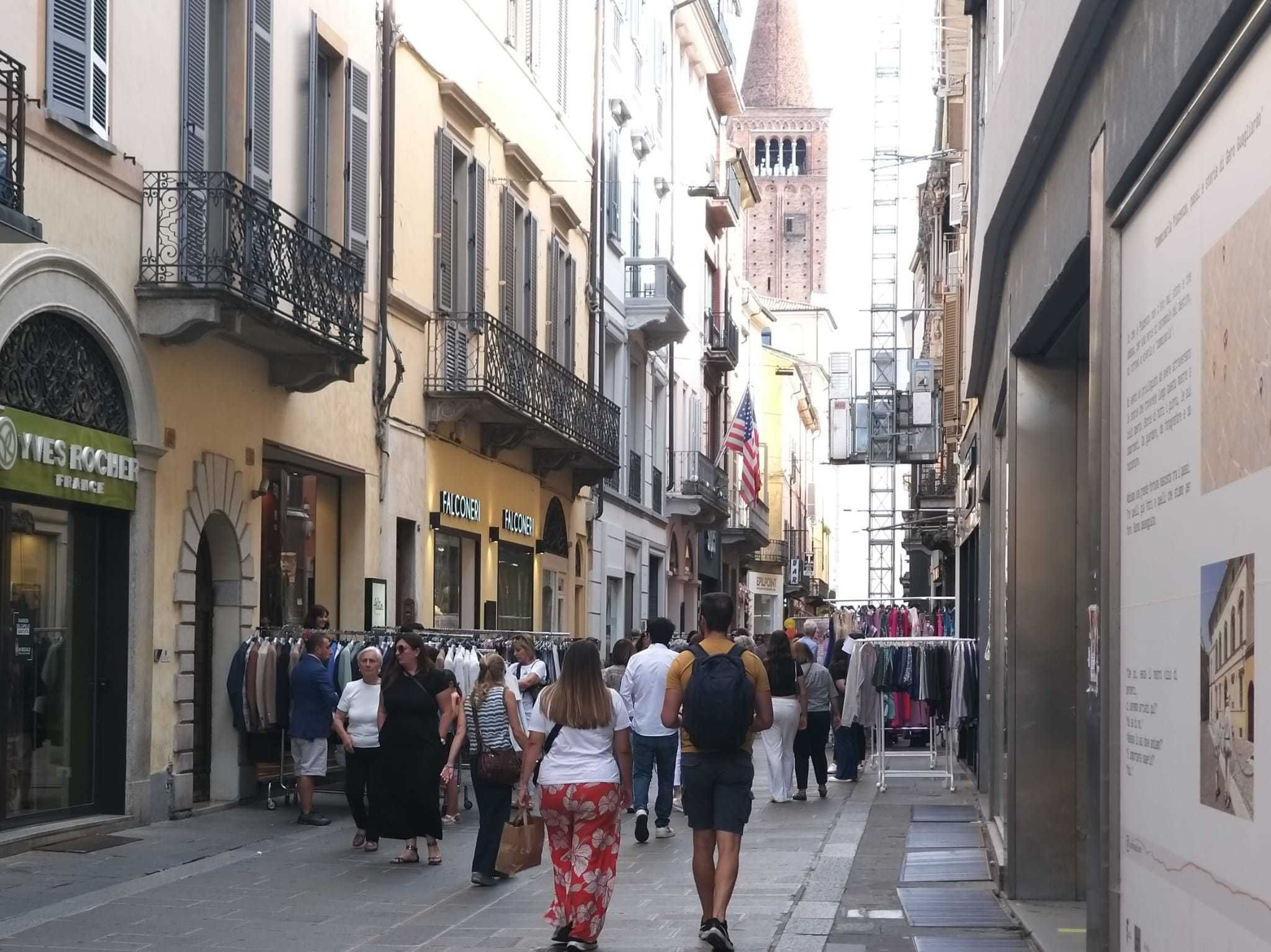 Via XX Settembre durante lo Sbaracco (foto Chiavarini)