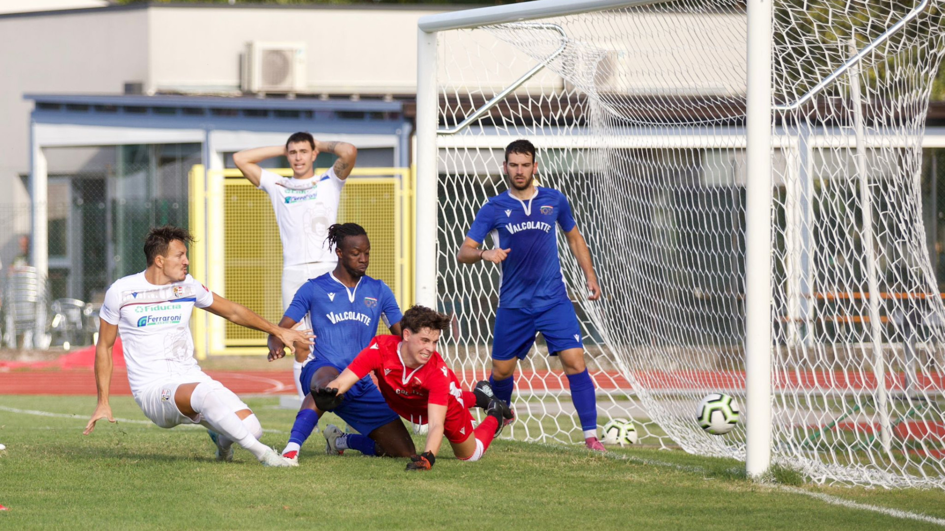 Uno dei gol della Fidentina Borgo San Donnino contro la Pontenurese