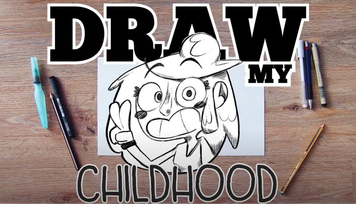 Nei video online intitolati "Draw my Childhood", Fraffrog racconta la sua infanzia di fumettista in erba