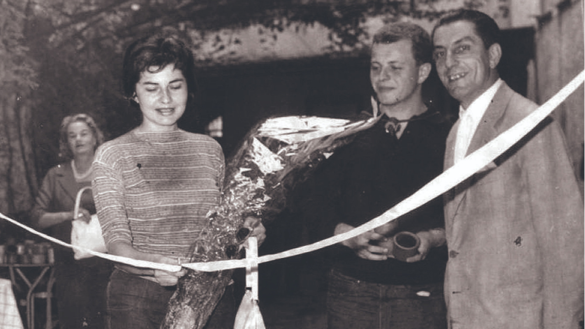 Galleti con la principessa Soraya all’inaugurazione del circolo nel 1960