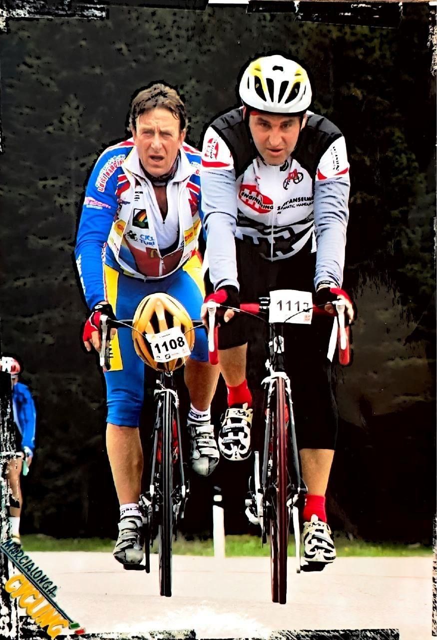 Mauro Veneziani in bici