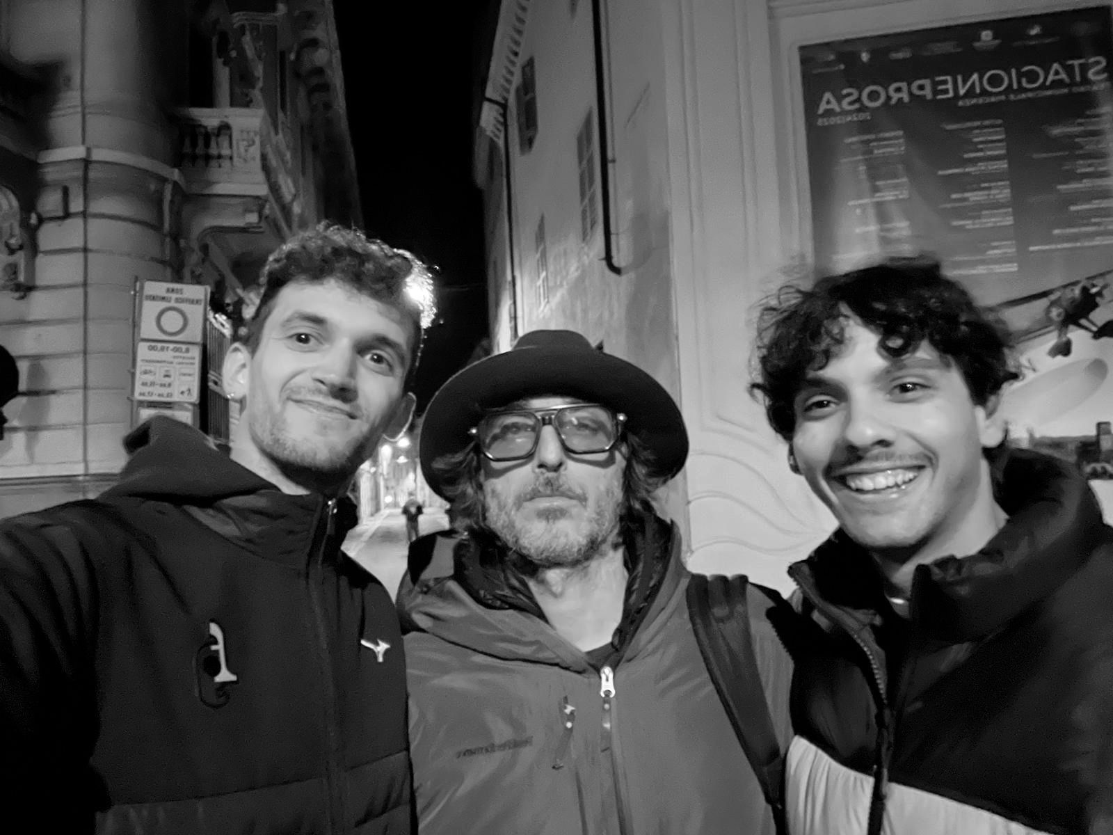 Dallavalle con Giuseppe Cruciani (al centro) e David Palladini