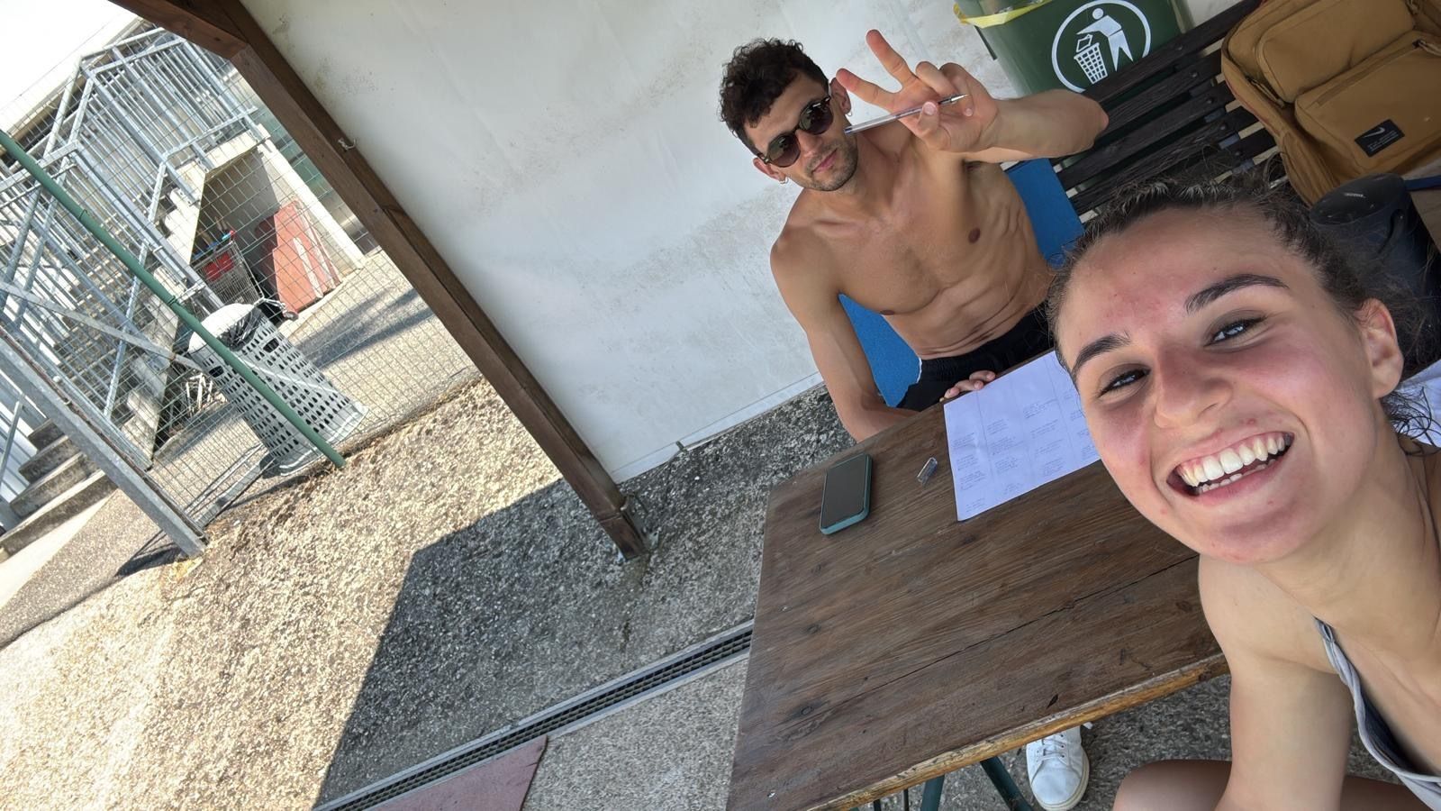 Andrea Dallavalle con Eleonora Nervetti