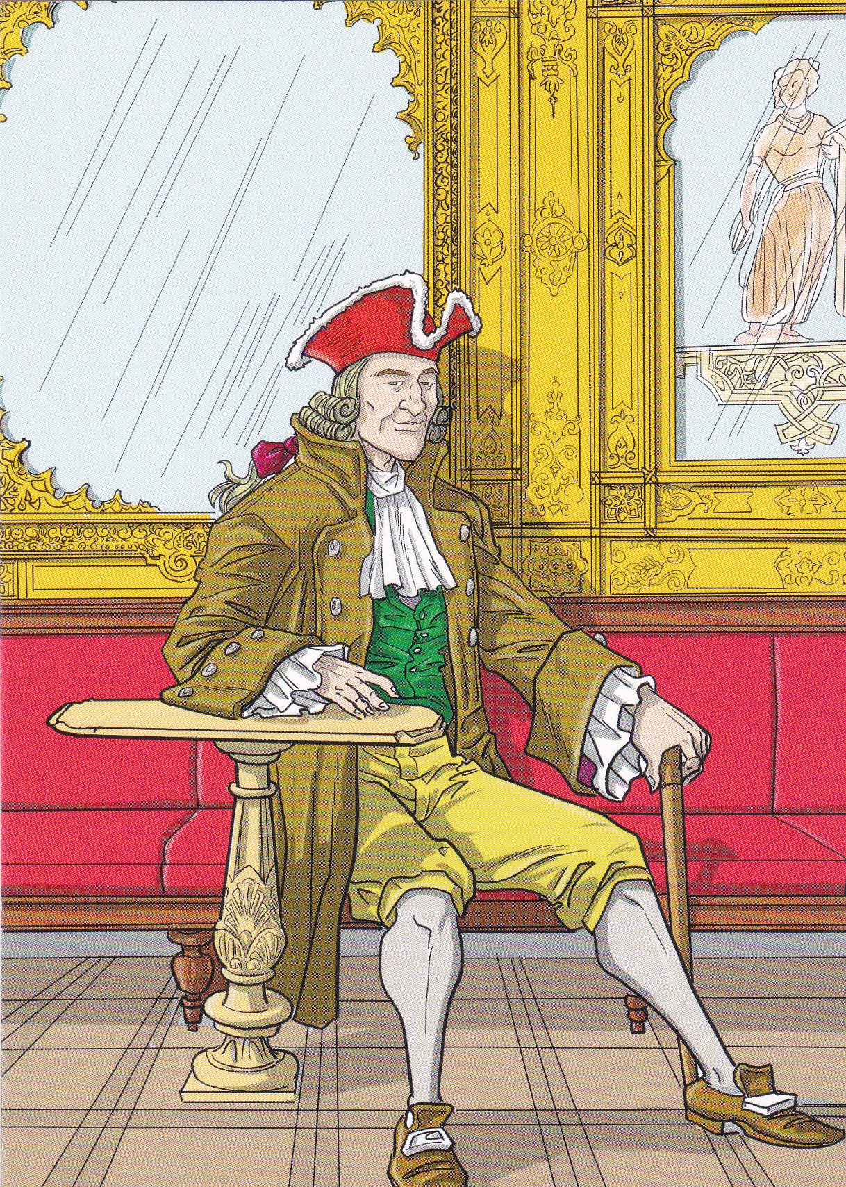 Un'illustrazione di Held per "Florian 300", il fumetto dedicato ai tre secoli del caffè veneziano