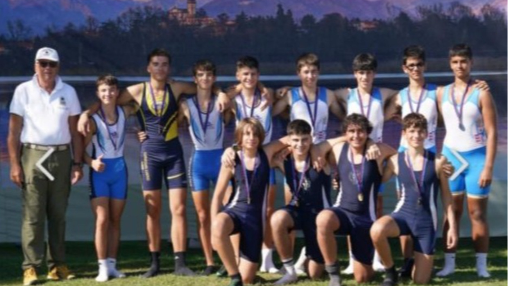 I Cadetti della Nino Bixio campioni italiani nel quattro di coppia