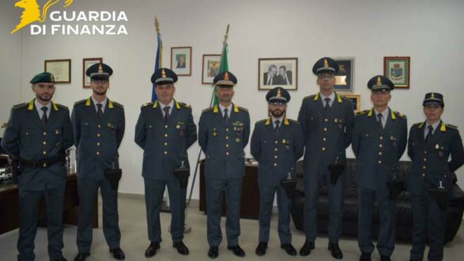 Fiamme gialle, giuramento per 7 finanzieri: «Onore e spirito di sacrificio»