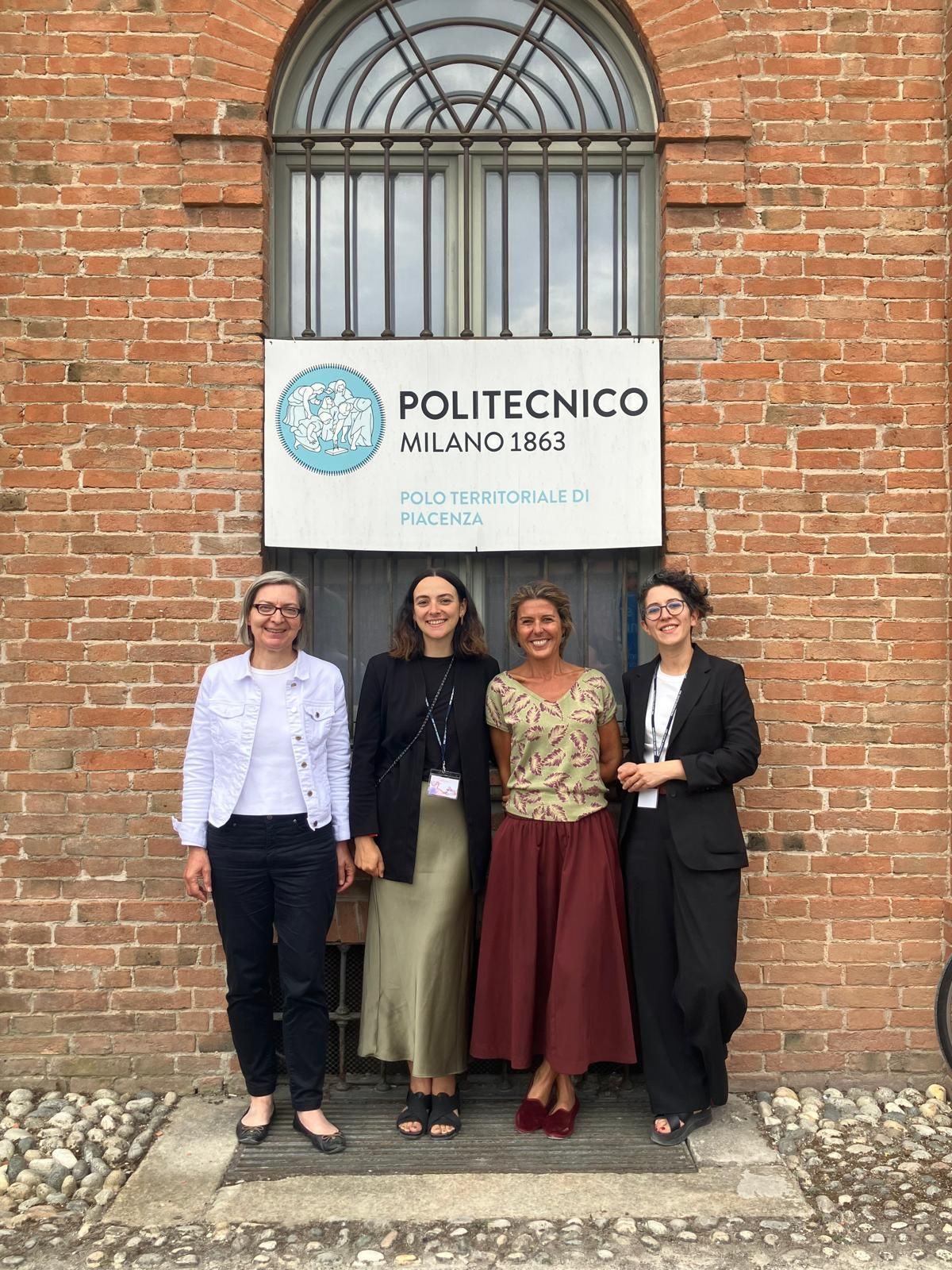 Le docenti organizzatrici del workshop: da sinistra Martina Schretzenmayr (Eth Zurigo), Marta Dell’Ovo e Alessandra Oppio (Politecnico di Milano), Daniela Maiullari (Tu Delft)